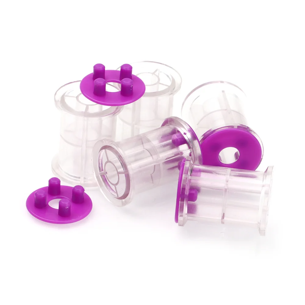 Thread Bobbins Empty - 4er-/9er-Set leere Standard-Spulen mit Schnallenverschluss aus