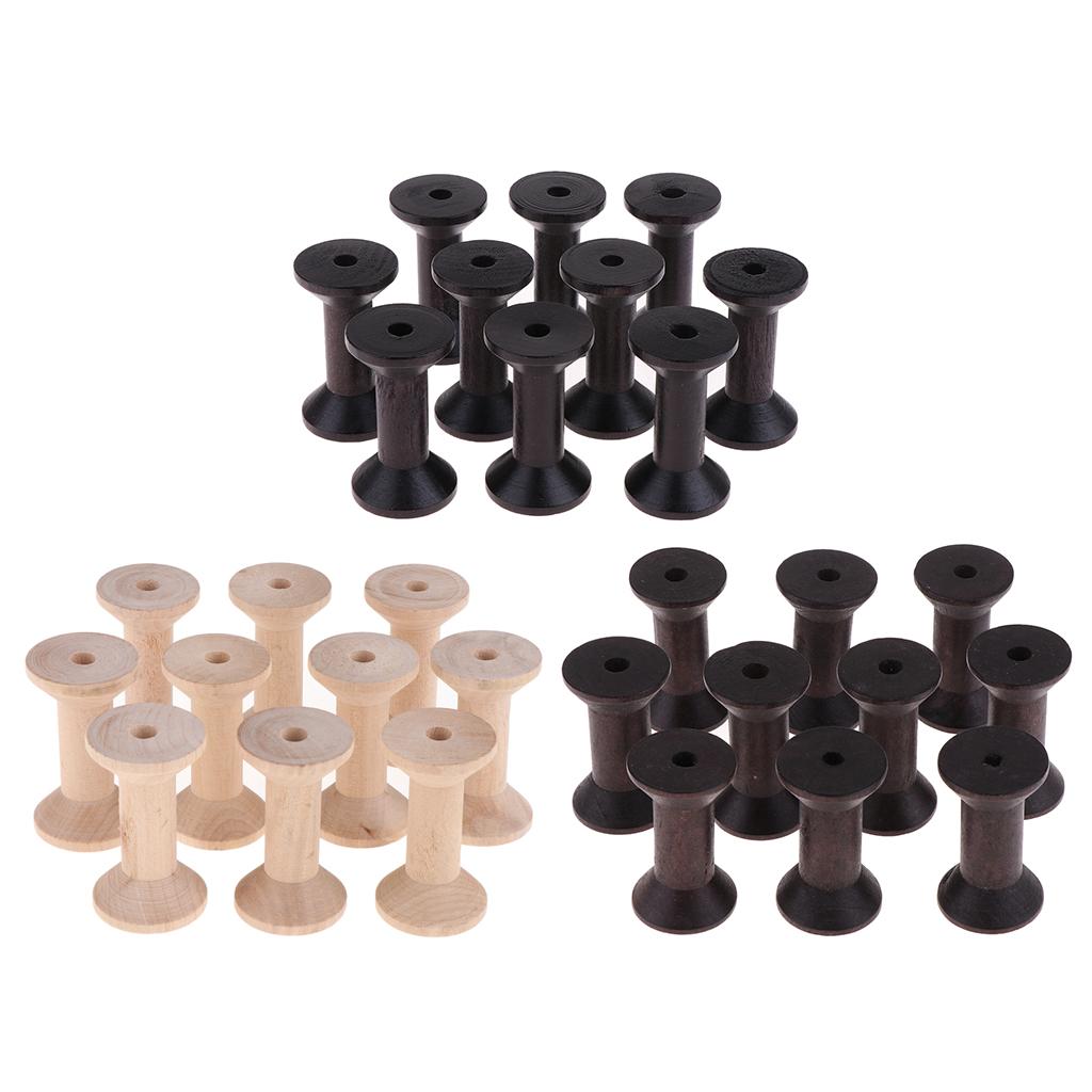 Thread Bobbins Empty - Umweltfreundliche Holzspulen Leere Garnspulen DIY Nähzubehör