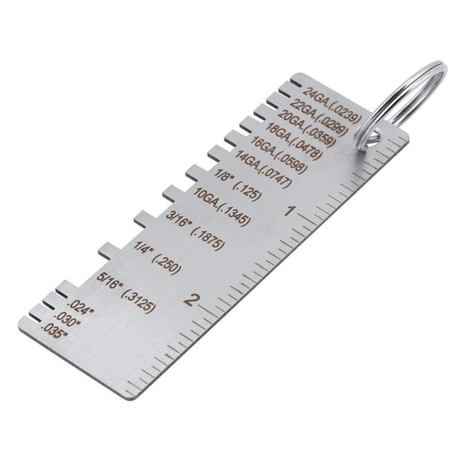 Seam Gauge Metal - Schweißinspektionslehre mit Messmarkierungen, Metallverbindungsnahtlehre, Schweißinspektionslineal mit