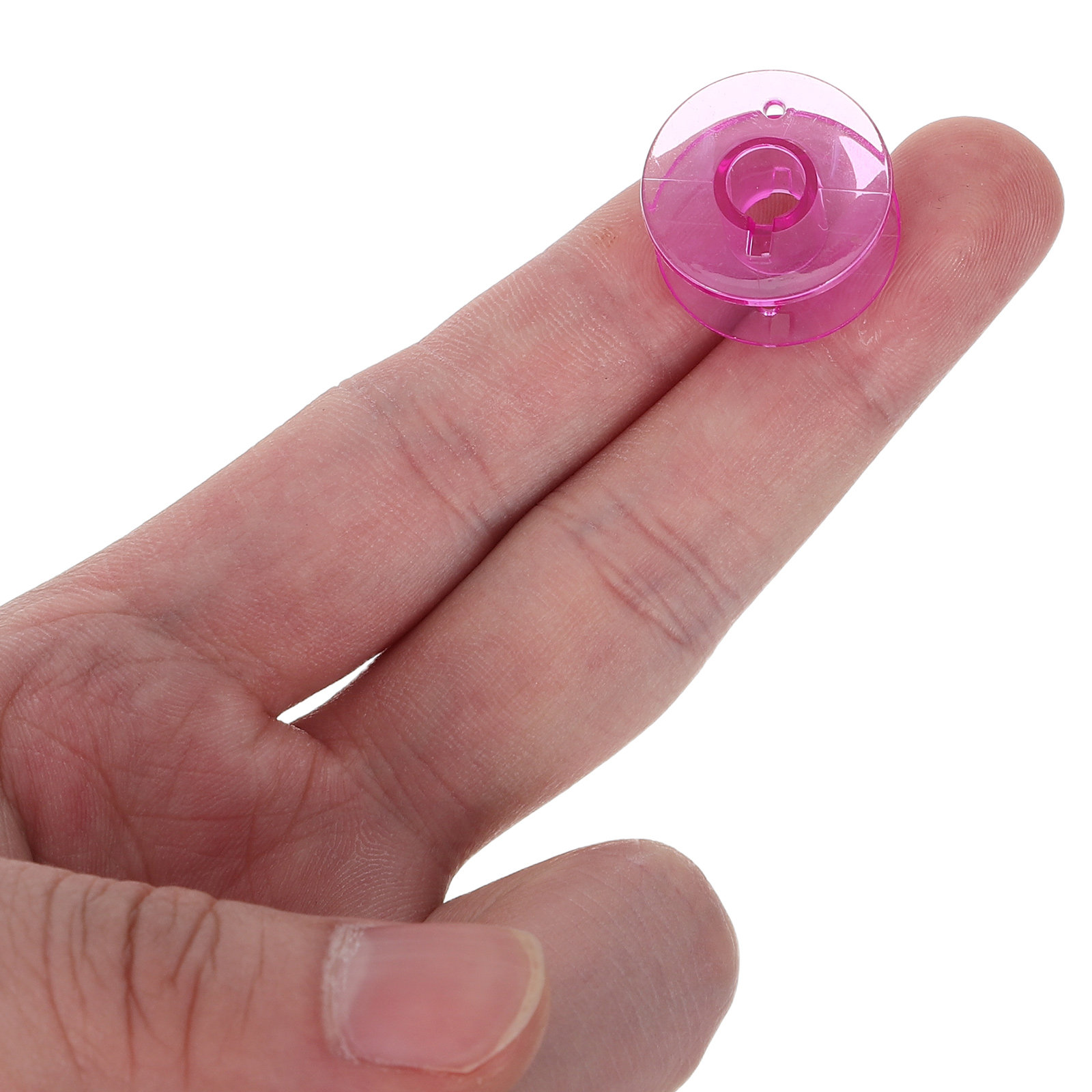 Thread Bobbins Empty - 50 Stück Spulen für Nähmaschinen, durchsichtige