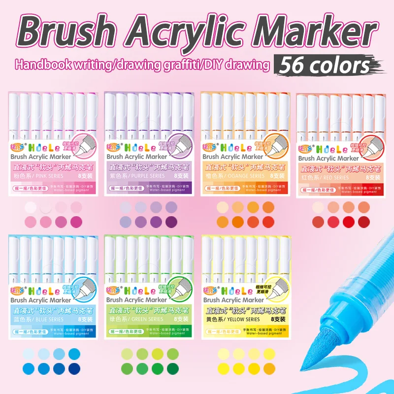 Copic Marker Sketch - Hdele 8~120 Farben Acryl-Marker-Stift-Set, für Notizbuchschreiben,