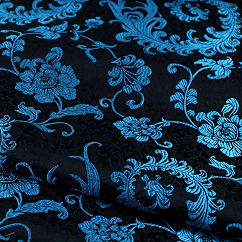 Sewing Garment - 3D Blauer Phönixschwanz-Brokatstoff – Hochwertiges Nähmaterial