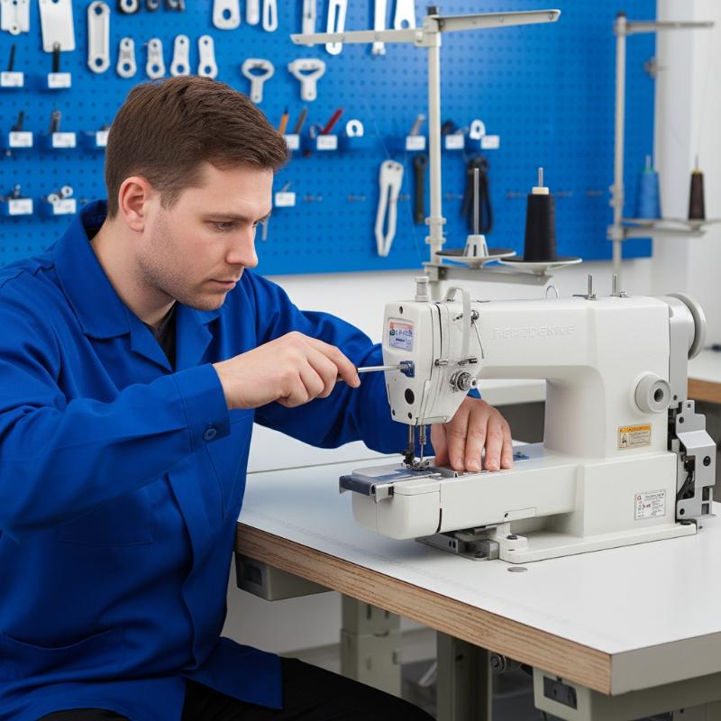 Sewing And Textile - Dreinadel-Fünf-Faden-Zickzack-Nähfuß-Set für Industrienähmaschinen mit Einstellbarer Breitenführung
