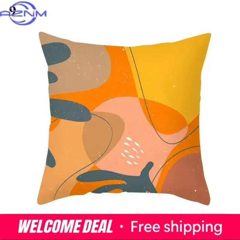 Boho Orange Abstrakter Kissenb – Century Textile & Sewing Supply By Owner Bewertung und Preis