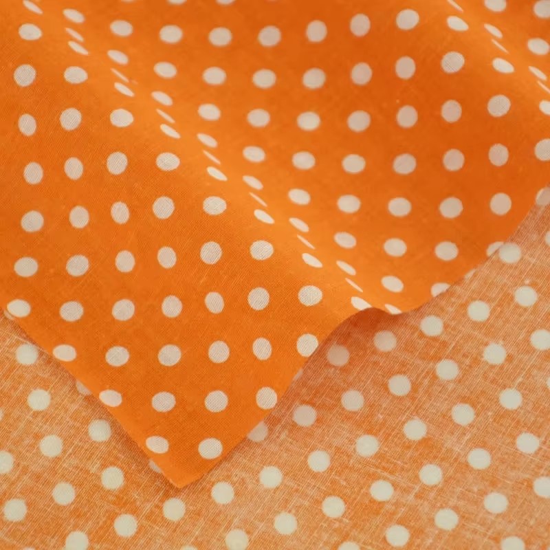 50X150CM Weiß Orange Polka Dot – Sewing And Textile Bewertung und Preis