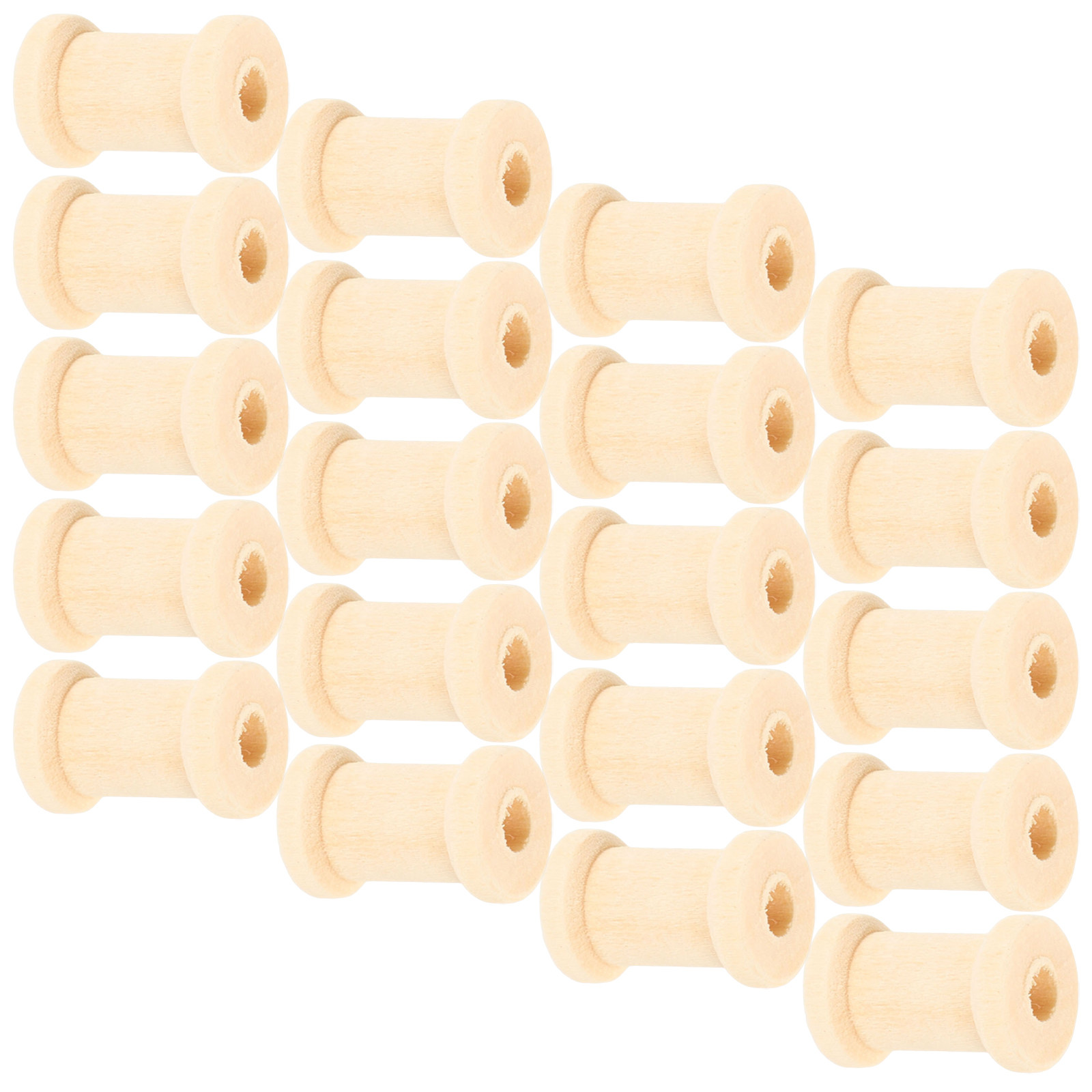 100 Stück Holzgarnspulen 0,75x – Thread Bobbins Empty Bewertung und Preis