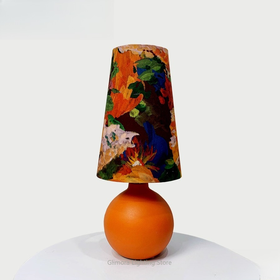 Orangefarbene Kugel-Tischlampe – Century Textile & Sewing Supply By Owner Bewertung und Preis