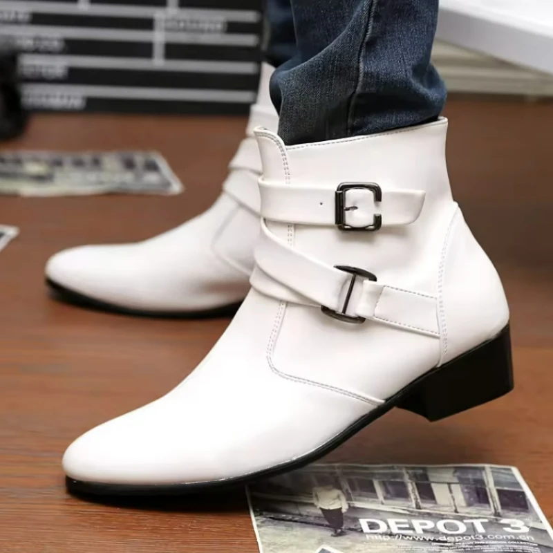 Neue Herrenstiefel, Leder-Chel – Sewing Nylon Bewertung und Preis