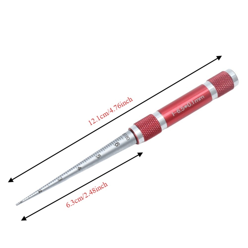 1–6,5 mm Lochmessgerät, konisc – Seam Gauge Metal Bewertung und Preis
