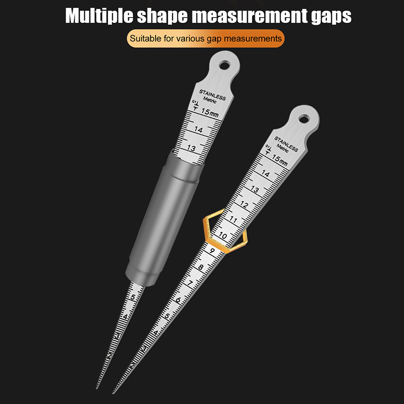 1-15 mm Edelstahl-Kegelmessleh – Seam Gauge Metal Bewertung und Preis