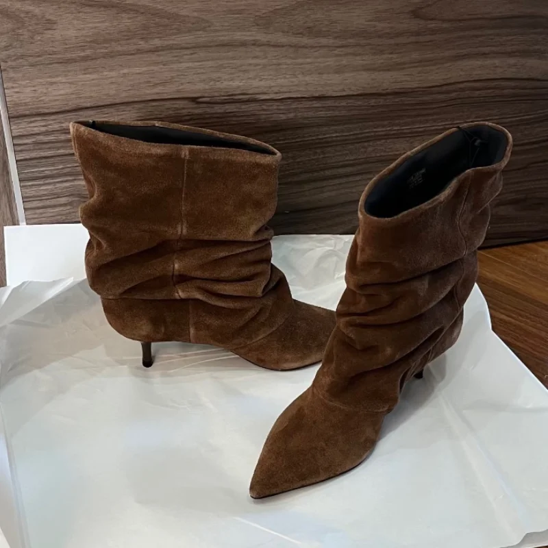 Luxus Mid-kalb Stiefel frauen  – Sewing Nylon Bewertung und Preis
