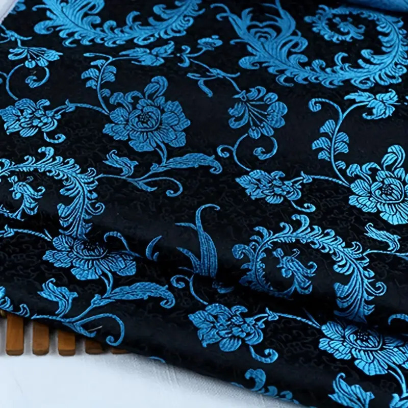 3D Blauer Phönixschwanz-Brokat – Sewing Garment Bewertung und Preis