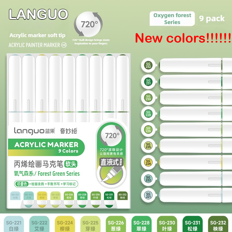 Languo 9 Farben Direktflüssige – Copic Marker Sketch Bewertung und Preis